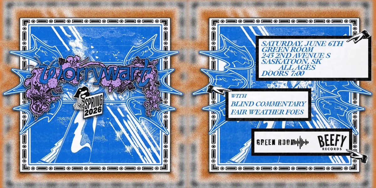 Event image for BLIND COMMENTARY, WORRYWART, FAIR WEATHER FOES | ALL AGES