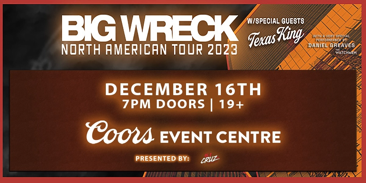 Event image for Big Wreck - 19+