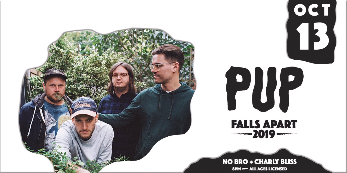 Event image for PUP, with Charly Bliss & NO BRO
