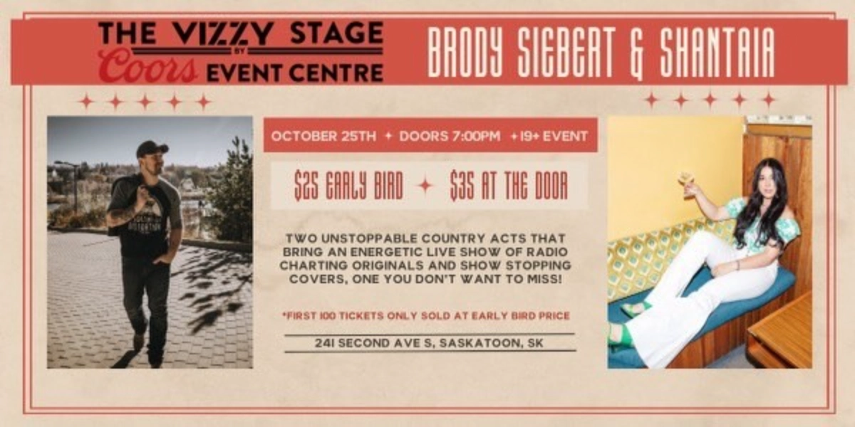 Event image for Brody Siebert & Shantaia - 19+