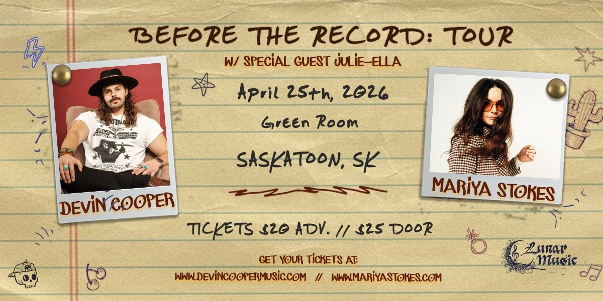 Event image for DEVIN COOPER & MARIYA STOKES | ALL AGES