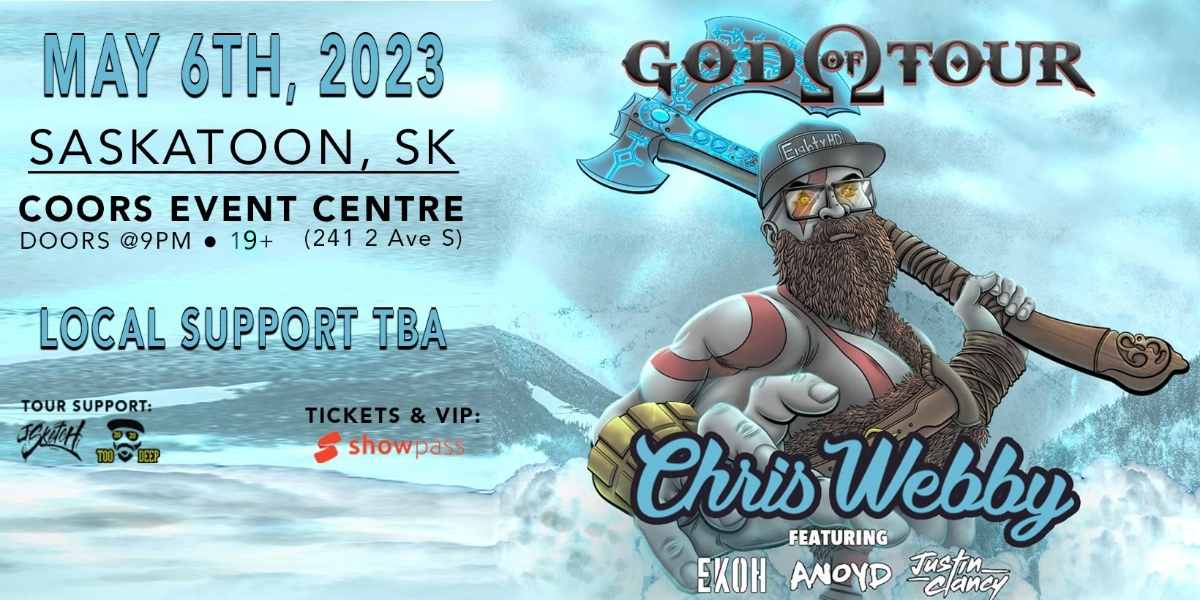 Event image for CHRIS WEBBY W Ekoh, ANoyd & Justin Clancy