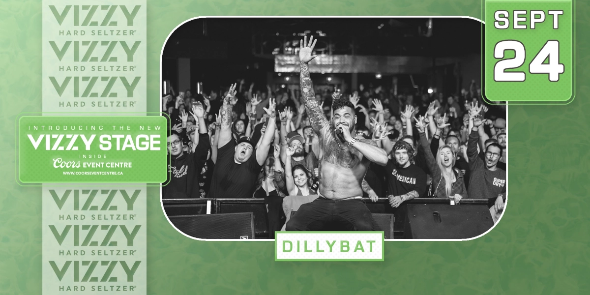 Event image for DillyBat performing on the NEW Vizzy Stage at Coors Event Centre