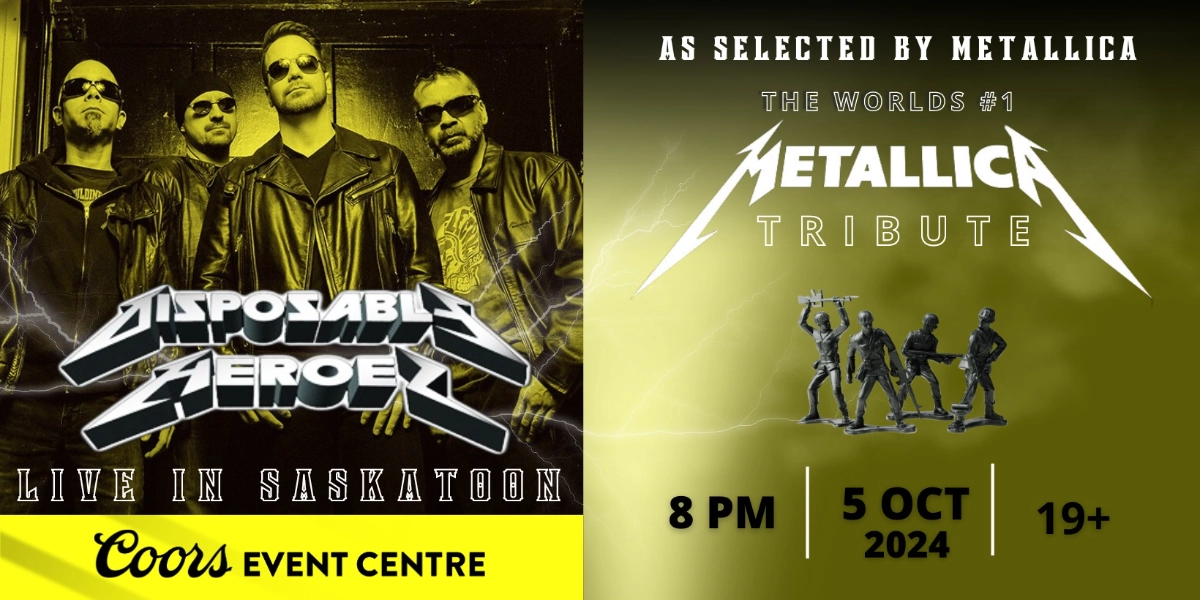 Event image for DISPOSABLE HEROES - THE #1 METALLICA TRIBUTE | 19+