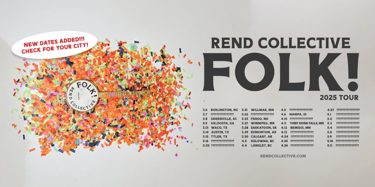 Event image for REND COLLECTIVE FOLK! 2025 TOUR | ALL AGES