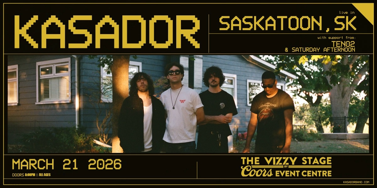 Event image for KASADOR W/ TEN02 & SATURDAY AFTERNOON | ALL AGES