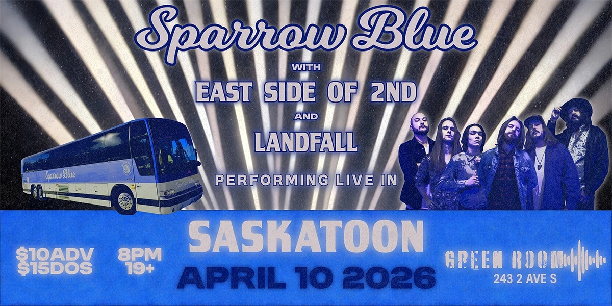 Event image for SPARROW BLUE W/ EAST SIDE OF 2ND & LANDFALL | 19+