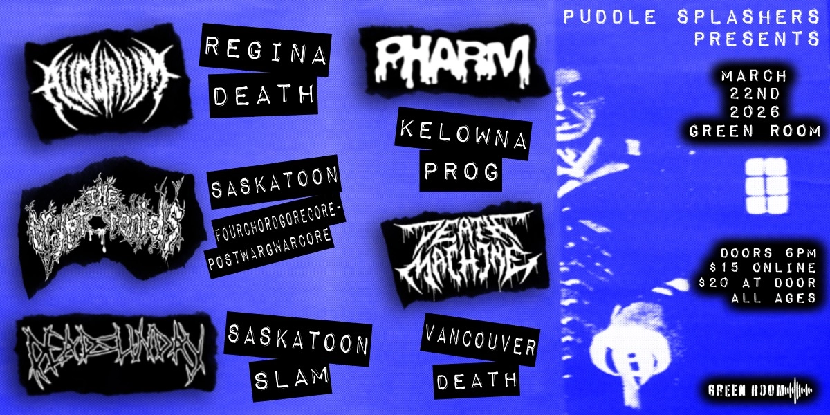 Event image for AUGURIUM, DEADSUNDAY, DEATH MACHINE, PHARM, CRYPTORCHIDS | ALL AGES