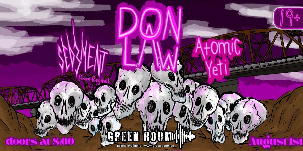 Event image for DON LAW, SED3MENT, AND ATOMIC YETI | 19+