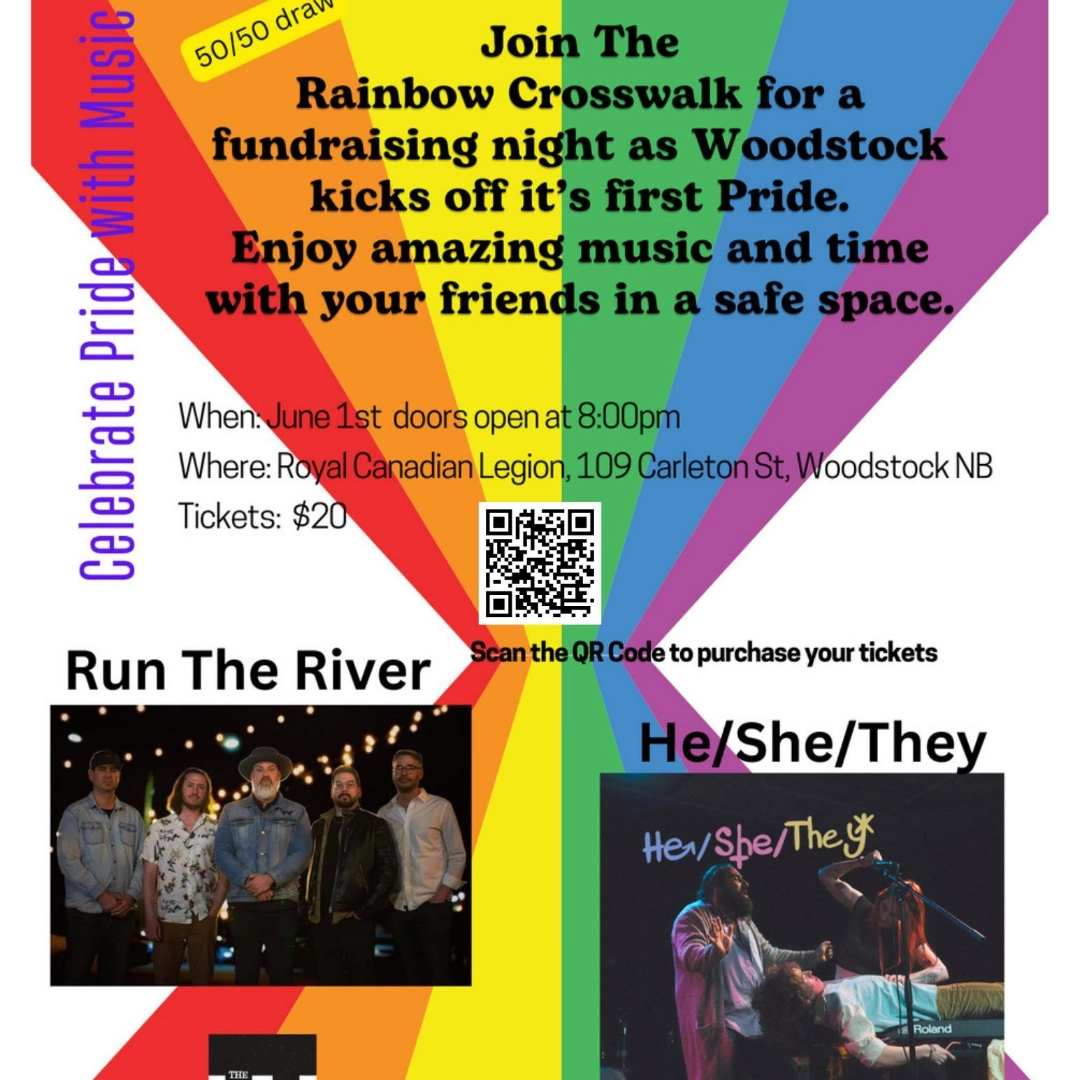 Event image for Rainbow Crosswalk Fundraiser with Run The River and He/She/They