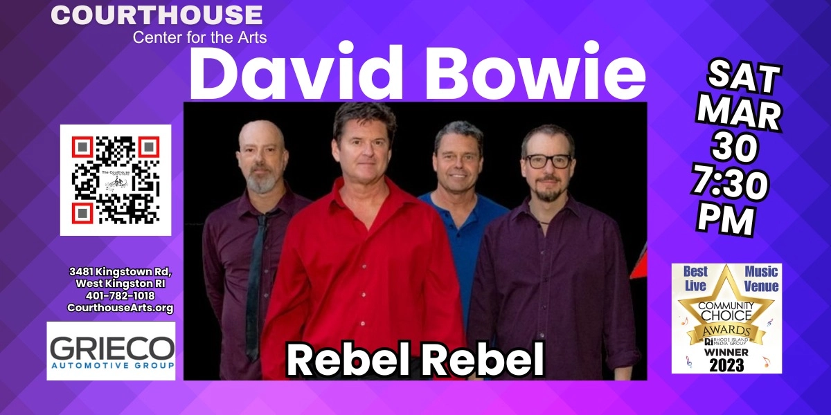 Event image for David Bowie - Rebel Rebel SAT 3-30-2024  7:30pm