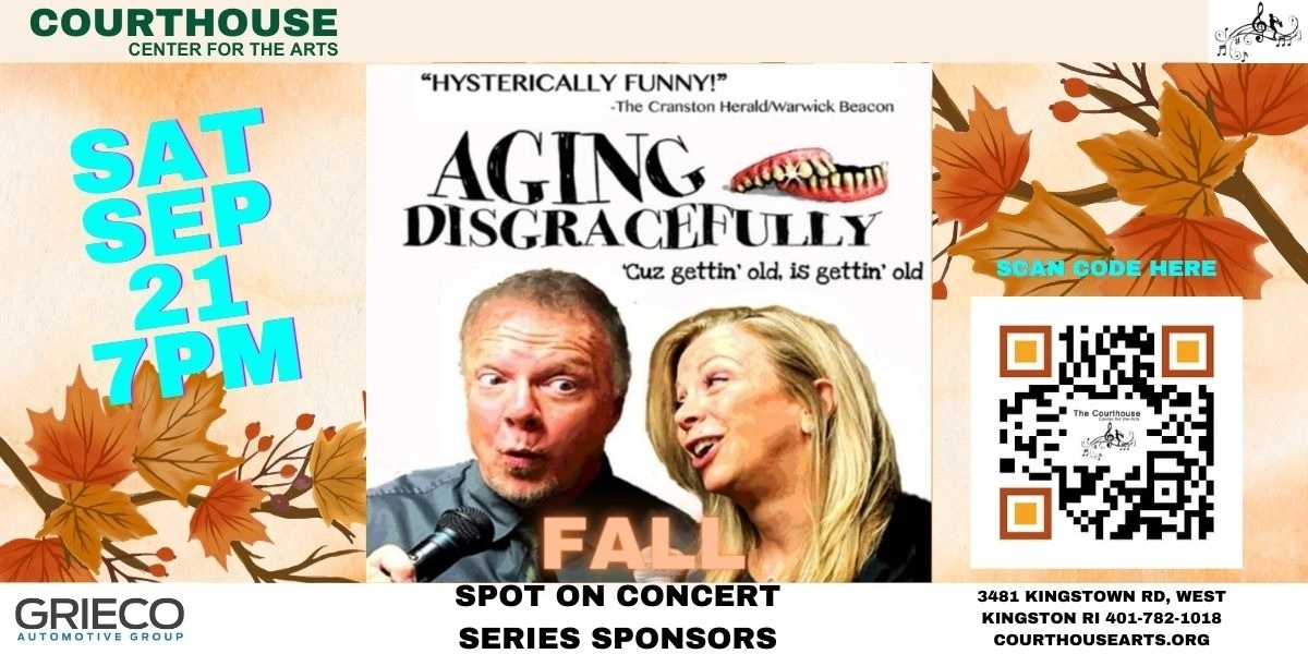 Event image for Aging Disgracefully - Aging In The Fall SAT 9/21/24 7PM
