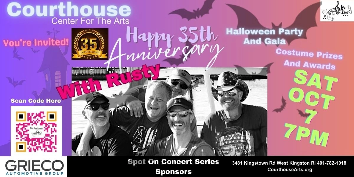 Event image for Rusty Courthouse 35th Anniversary Halloween Gala 10/7 SAT 730pm