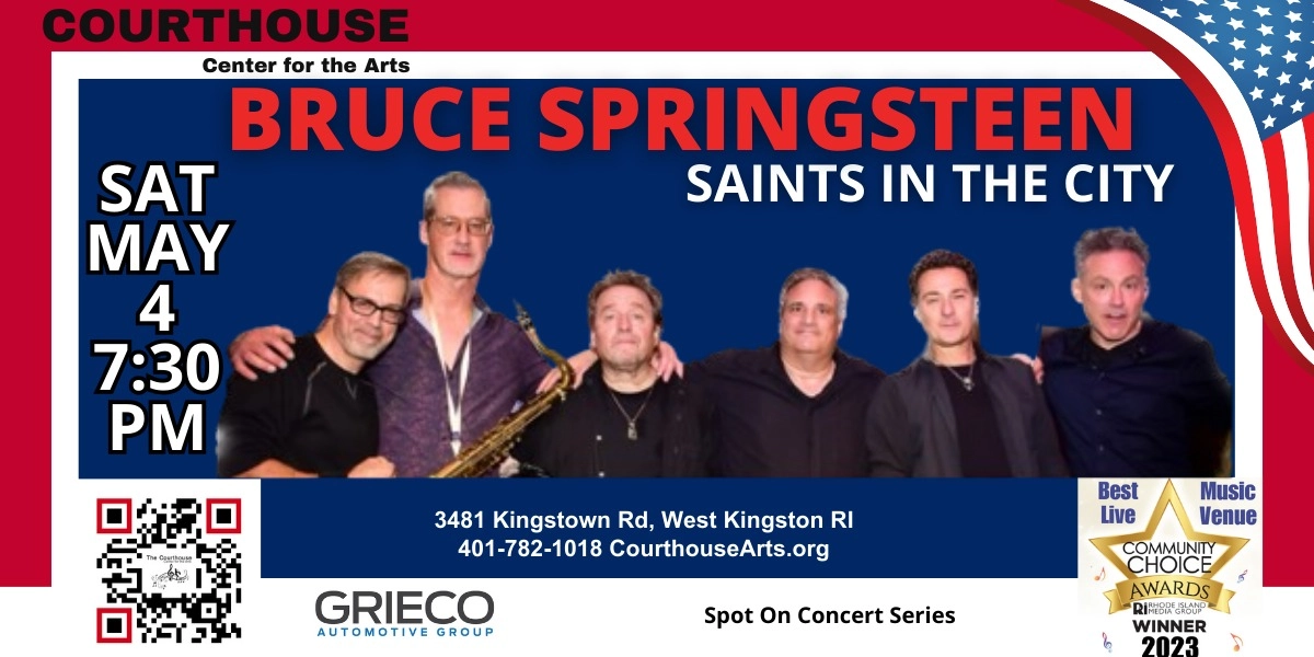 Event image for Bruce Springsteen Tribute - Saints in The City 5/4/24 SAT 7:30PM