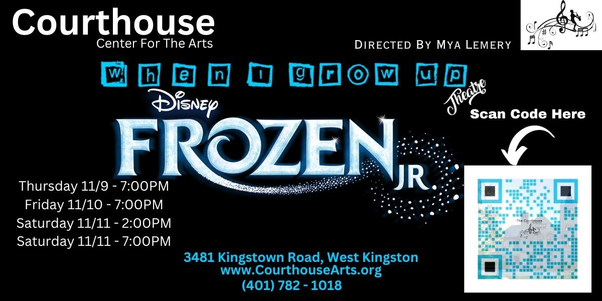 Event image for FROZEN Jr THURS 11/9/23 - 11/11/23 7:00PM & SAT 2pm show