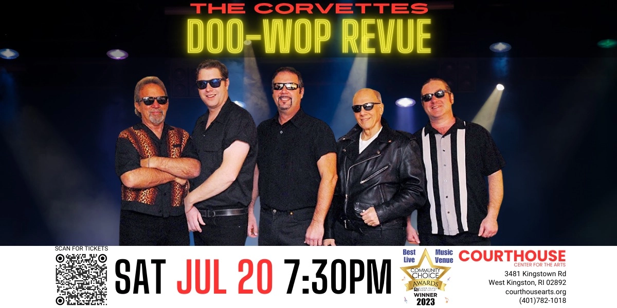 Event image for CORVETTES - Doo Wop Revue SAT 7/20/24 7:30PM