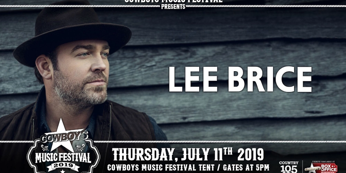 Event image for COWBOYS MUSIC FESTIVAL: LEE BRICE