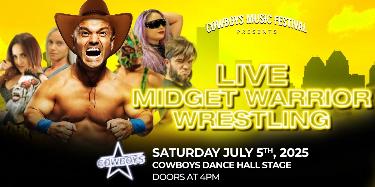 Event image for MIDGET WARRIOR WRESTLING | COWBOYS | EARLY SHOW