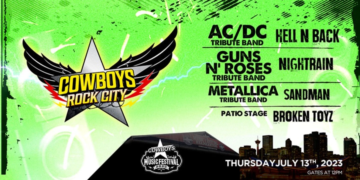 Event image for COWBOYS ROCK CITY | COWBOYS MUSIC FESTIVAL | THURSDAY, JULY 13TH