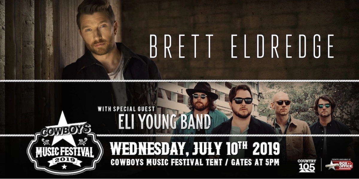 Event image for COWBOYS MUSIC FESTIVAL: BRETT ELDREDGE & ELI YOUNG BAND