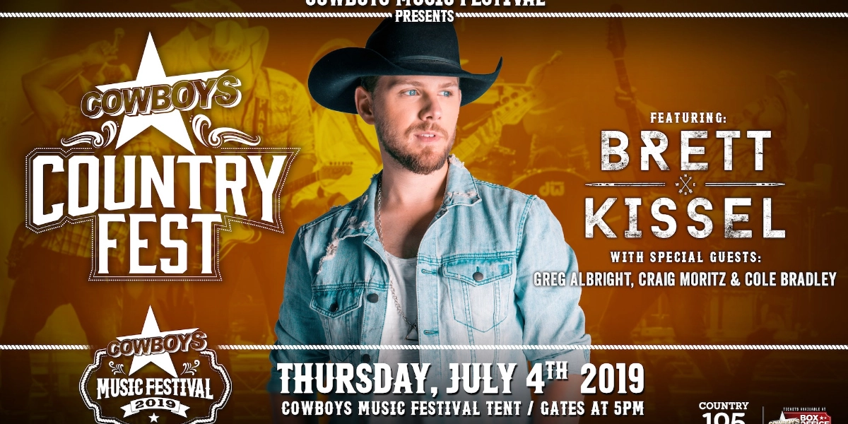 Event image for COWBOYS MUSIC FESTIVAL: SNEAK-A-PEEK COUNTRY FEST FEAT. BRETT KISSEL