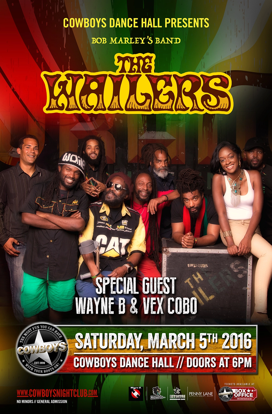 Event image for THE WAILERS - Bob Marley's Band