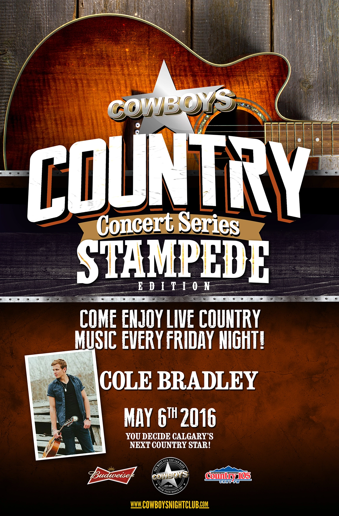 Event image for Country Series - Stampede Edition - Featuring COLE BRADLEY