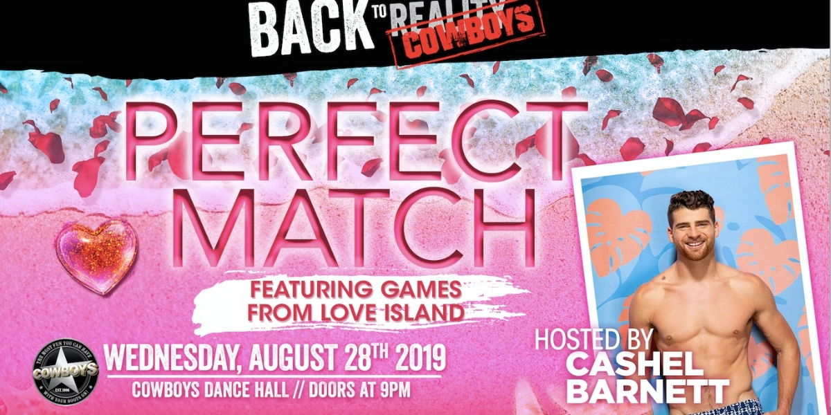 Event image for Cowboys Back to Reality - Perfect Match with Cashel from Love Island
