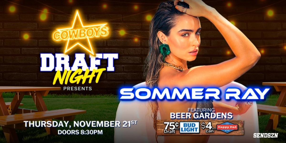 Event image for COWBOYS DRAFT NIGHT PRESENTS SOMMER RAY