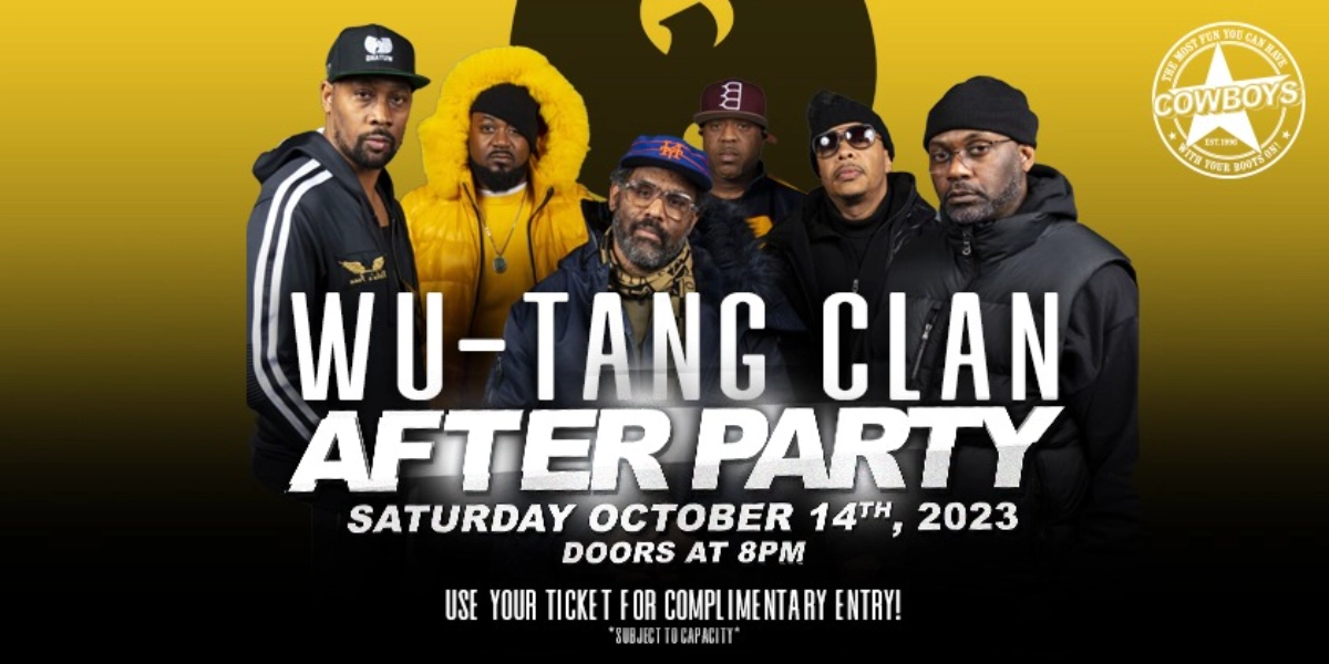 Event image for WU-TANG CLAN AFTER PARTY | SATURDAY OCTOBER 14