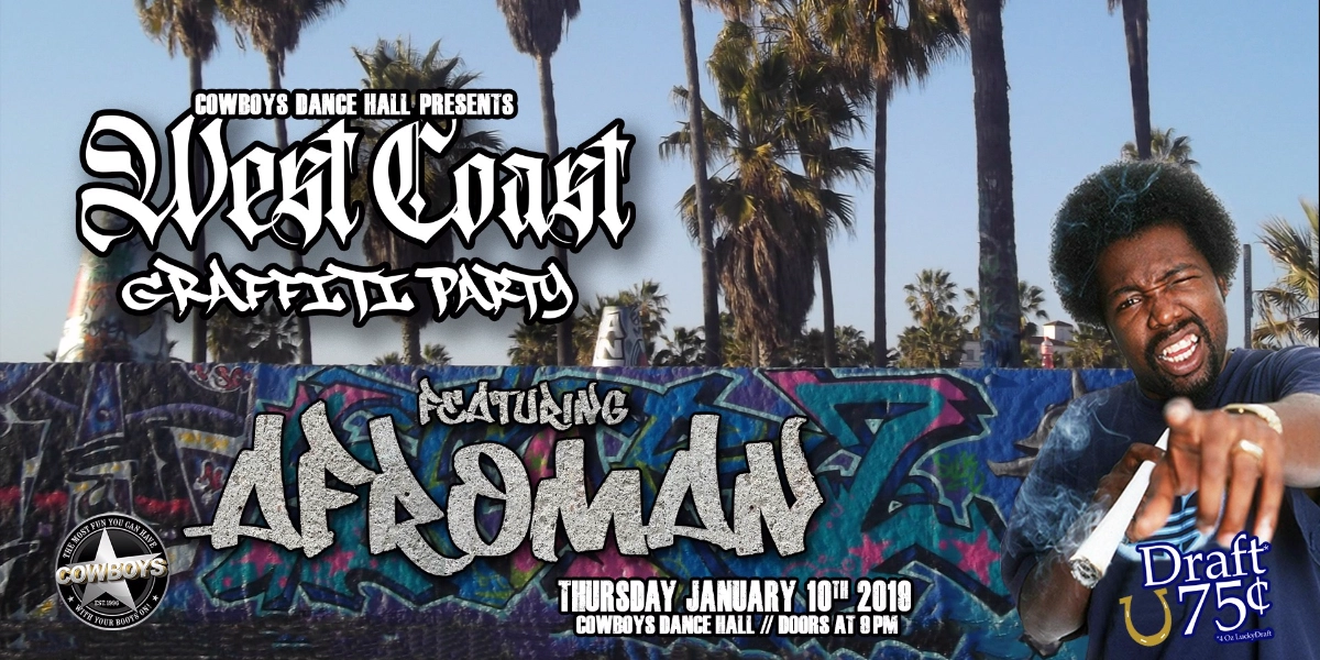 Event image for West Coast Graffiti Featuring AFROMAN