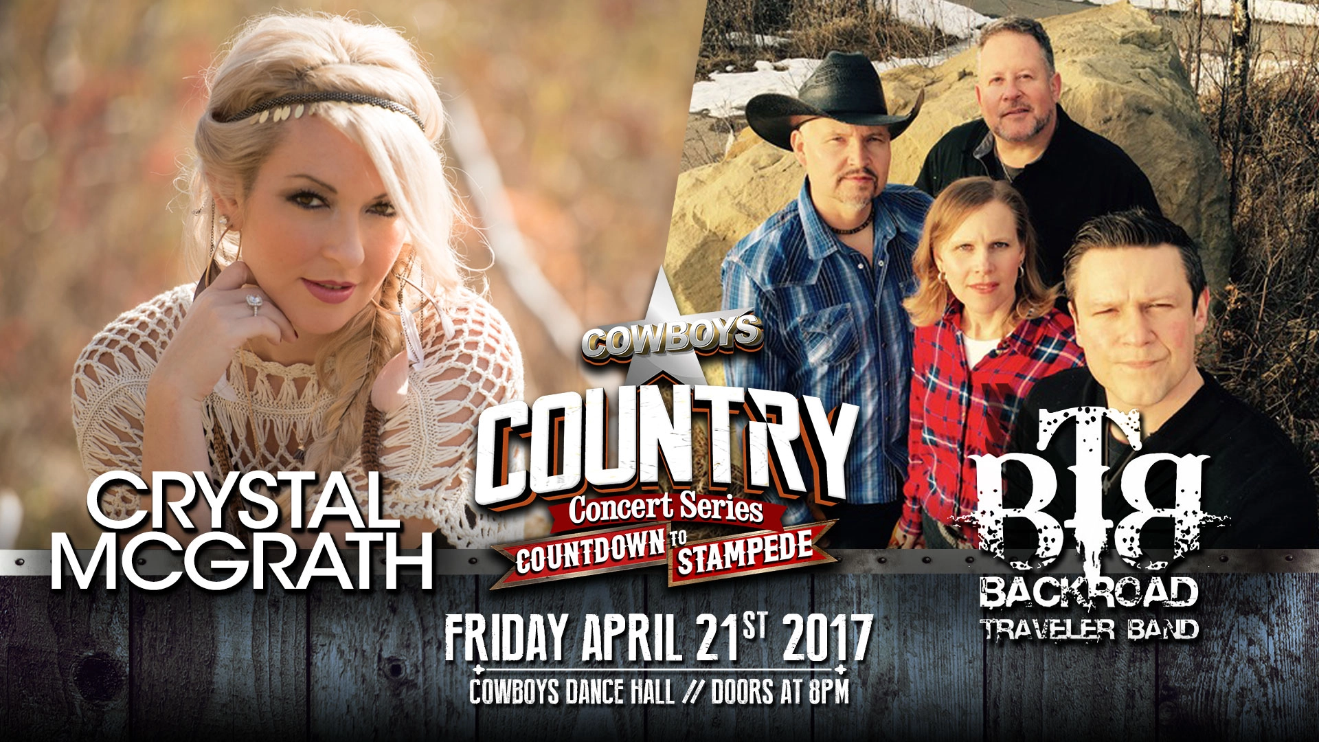 Event image for Country Series - Countdown to Stampede ft. Backroad Traveler Band & Crystal McGrath