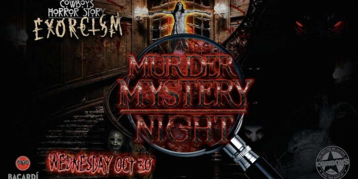 Event image for COWBOYS HORROR STORY: Exorcism - Murder Mystery Halloween Party