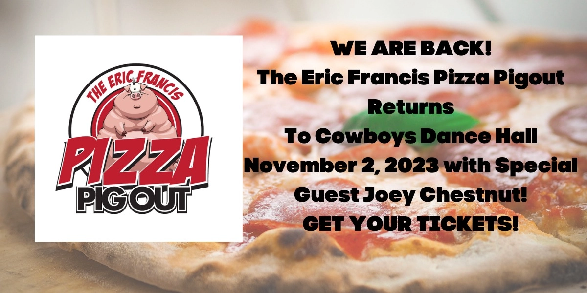 Event image for Eric Francis Pizza Pigout With Special Guest JOEY CHESTNUT