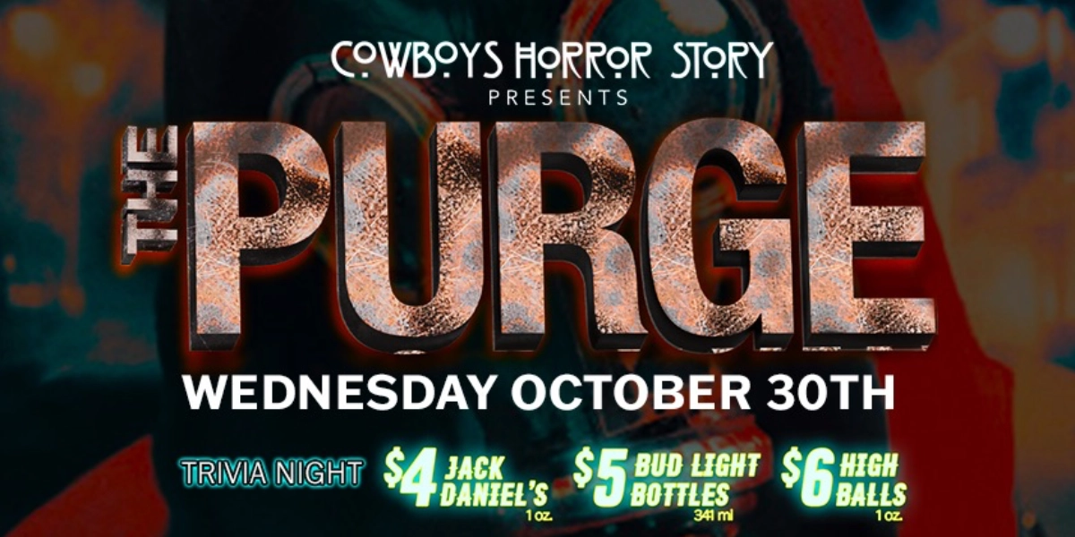 Event image for THE COWBOYS PURGE ELECTION YEAR: TRIVIA NIGHT | OCTOBER 30