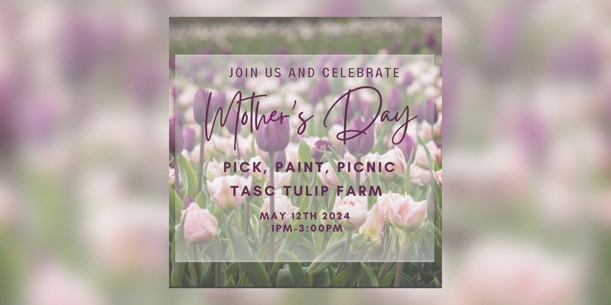 Event image for Mother’s Day Pick, Paint, Picnic at Tasc Tulip Farm