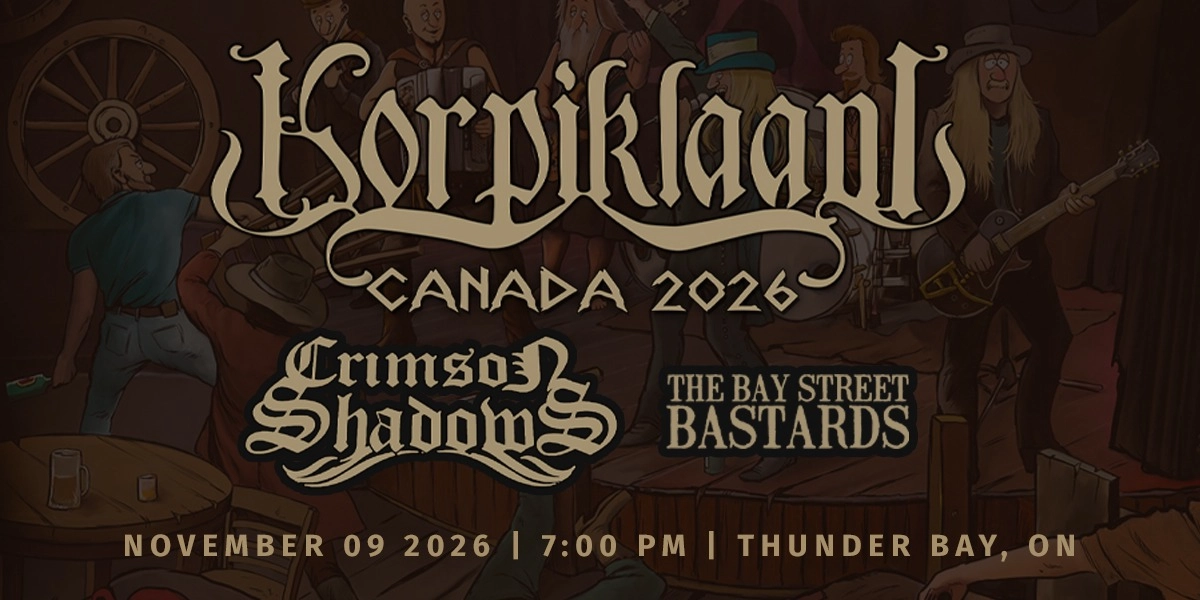Event image for Korpiklaani w Crimson Shadows Bay Street Bastards
