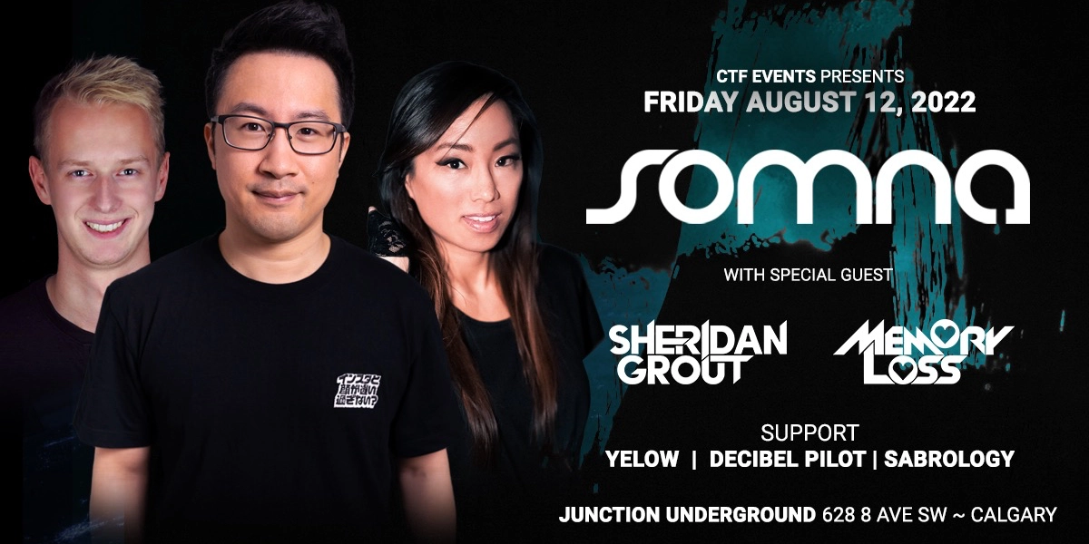 Event image for Somna with Memory Loss and Sheridan Grout