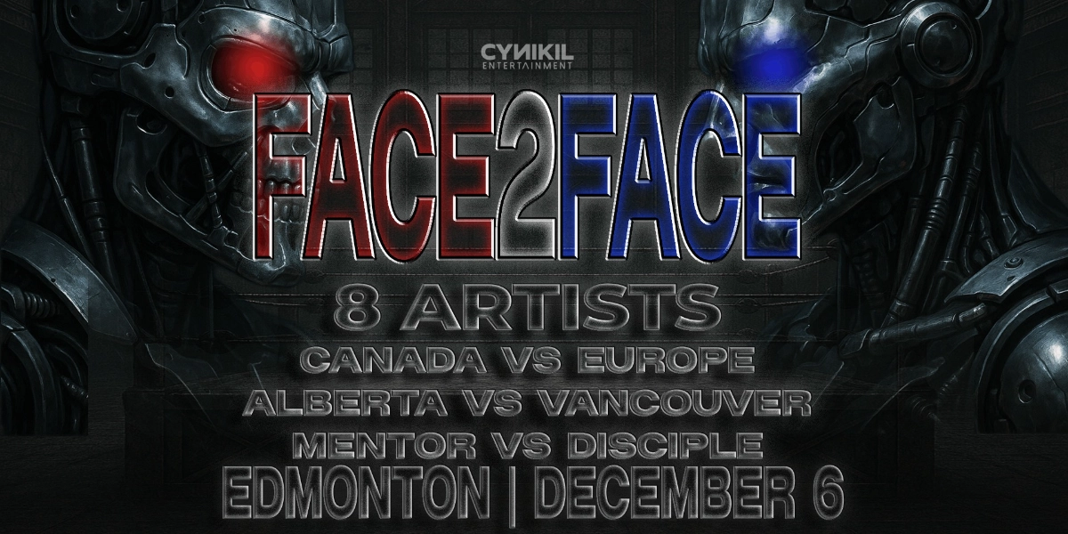 Event image for FACE 2 FACE | 8 ARTISTS | EDMONTON | TEMPLE BALLROOM