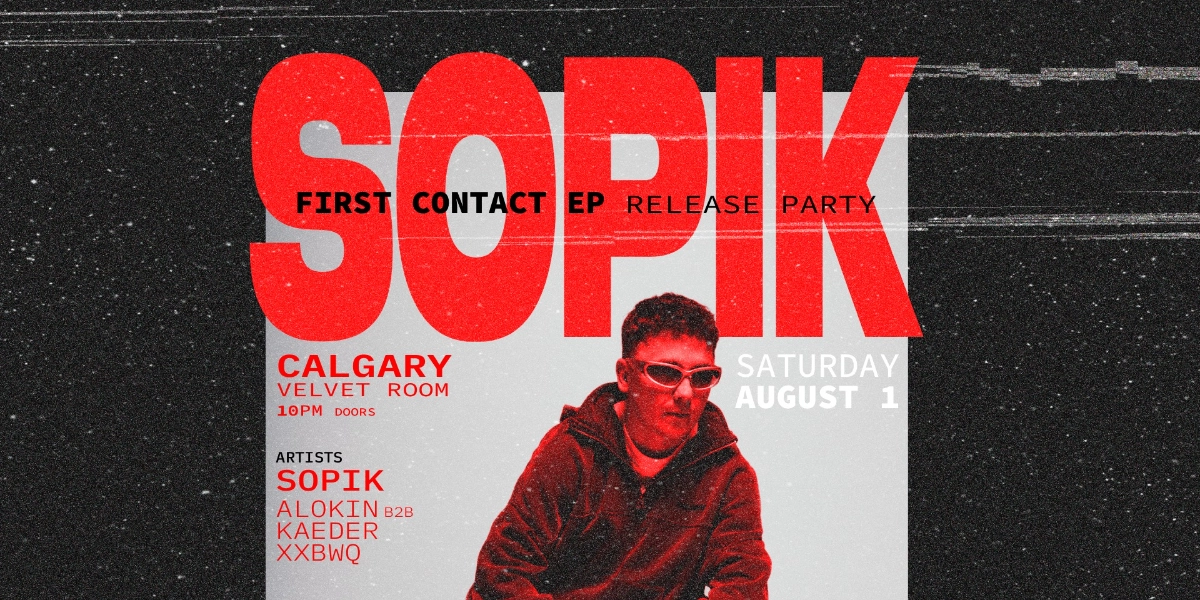 Event image for SOPIK | EP RELEASE PARTY | CALGARY | VELVET ROOM [HARD TECHNO]