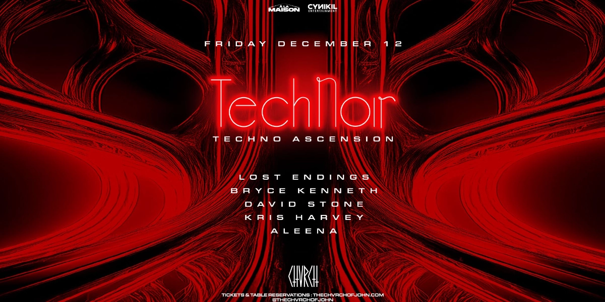 Event image for TECHNO ASCENSION by TECHNOIR | EDMONTON | CHVRCH