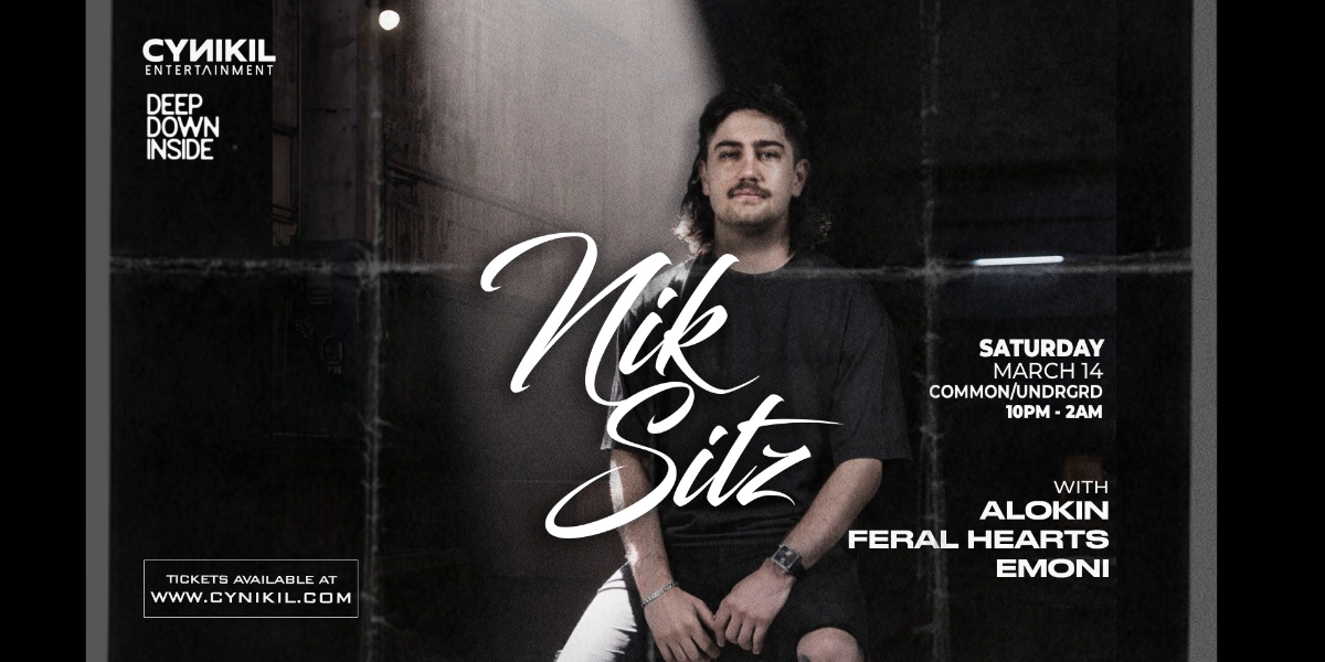 Event image for NIK SITZ | CALGARY | Common/UNDRGRD [HARD TECHNO]