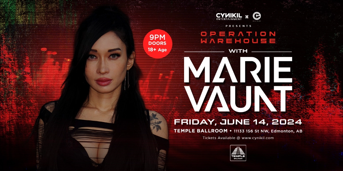 Event image for MARIE VAUNT - OPERATION WAREHOUSE - CYNIKIL x ELECTRIC ESCAPE x TEMPLE BALLROOM