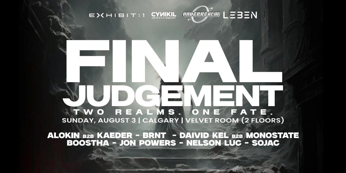 Event image for FINAL JUDGEMENT RAVE - VELVET ROOM | CYNIKIL - LEBEN - UNDERREALM - EXHIBIT 1