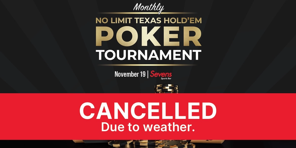 Event image for CANCELLED – Poker Tournament
