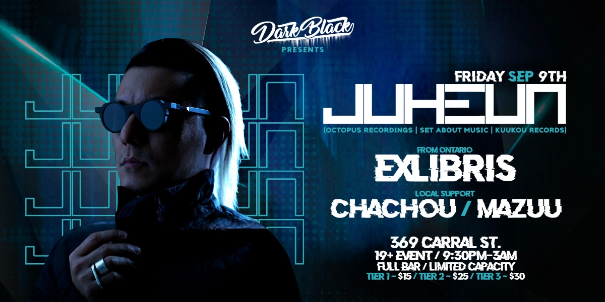 Event image for Dark Black presents: Juheun (Octopus Recordings | Set About Music | KuuKou Records)