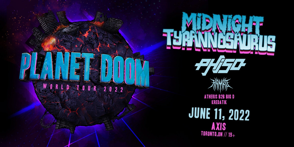 Event image for Planet Doom Tour ft. Midnight Tyrannosaurus @ Axis