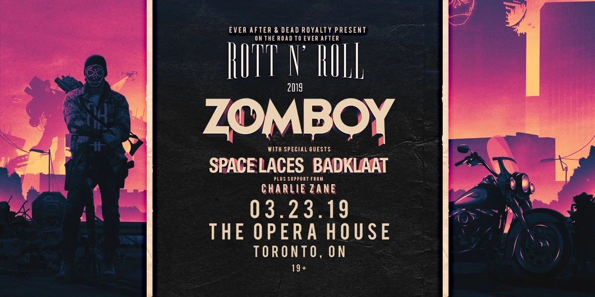 Event image for On The Road To Ever After ft. Zomboy, Space Laces & Badklaat
