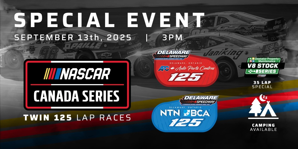 Event image for NASCAR Canada Twin 125's / V8 Stock 35