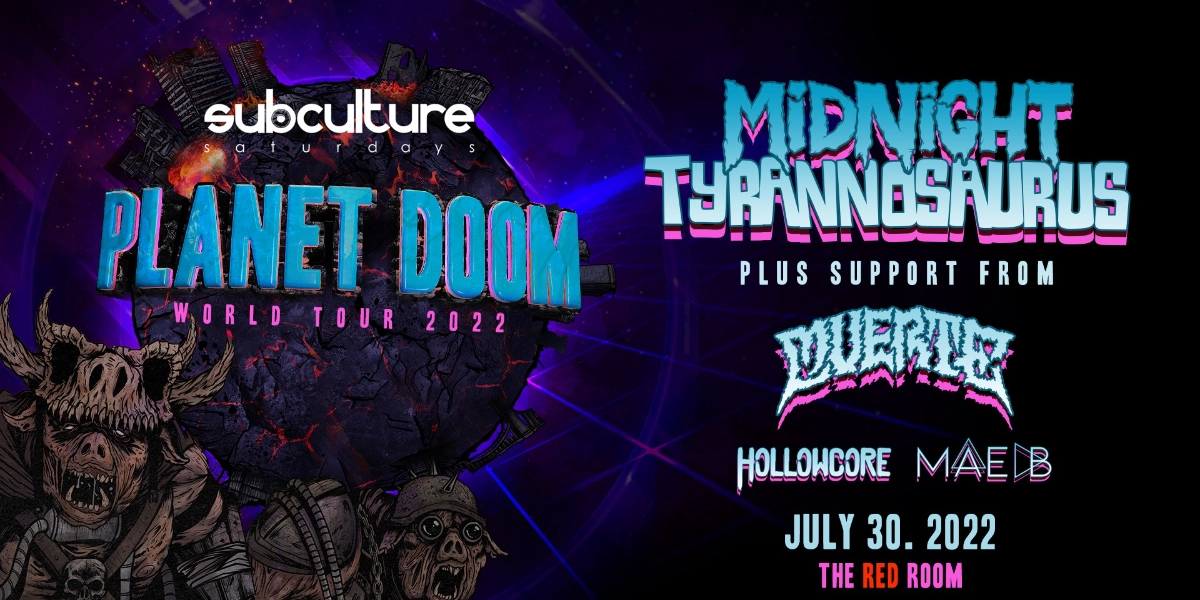 Event image for Midnight Tyrannosaurus - Planet Doom World Tour